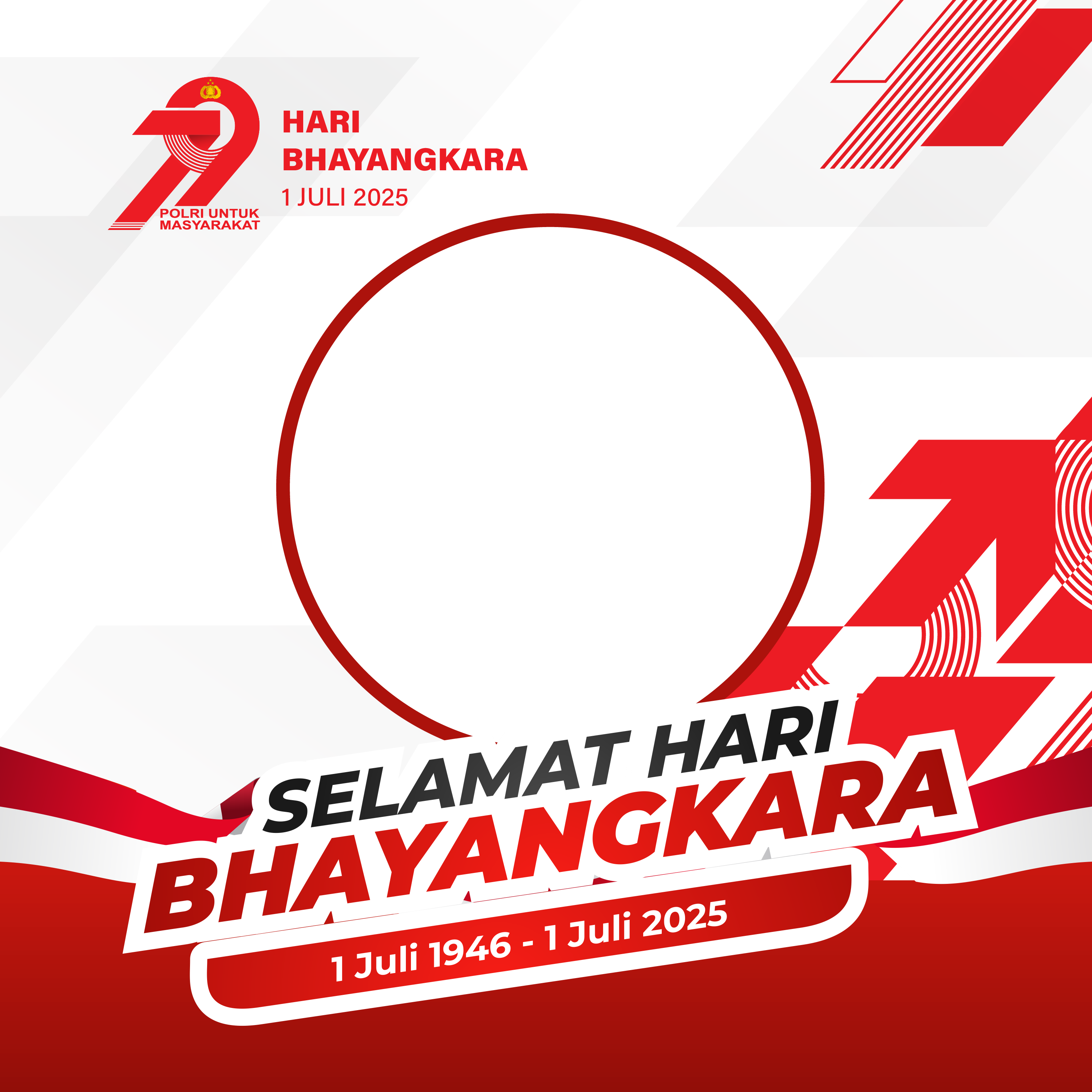Twibbon HUT Bhayangkara ke-79: Semarakan Hari Jadi Polri di Media Sosial