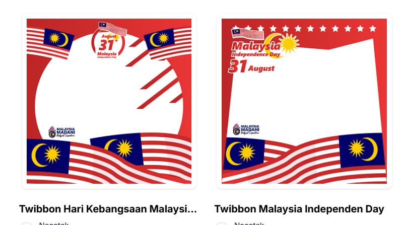 Meriahkan Hari Kebangsaan Malaysia ke-68 dengan Twibbon di Twibify!