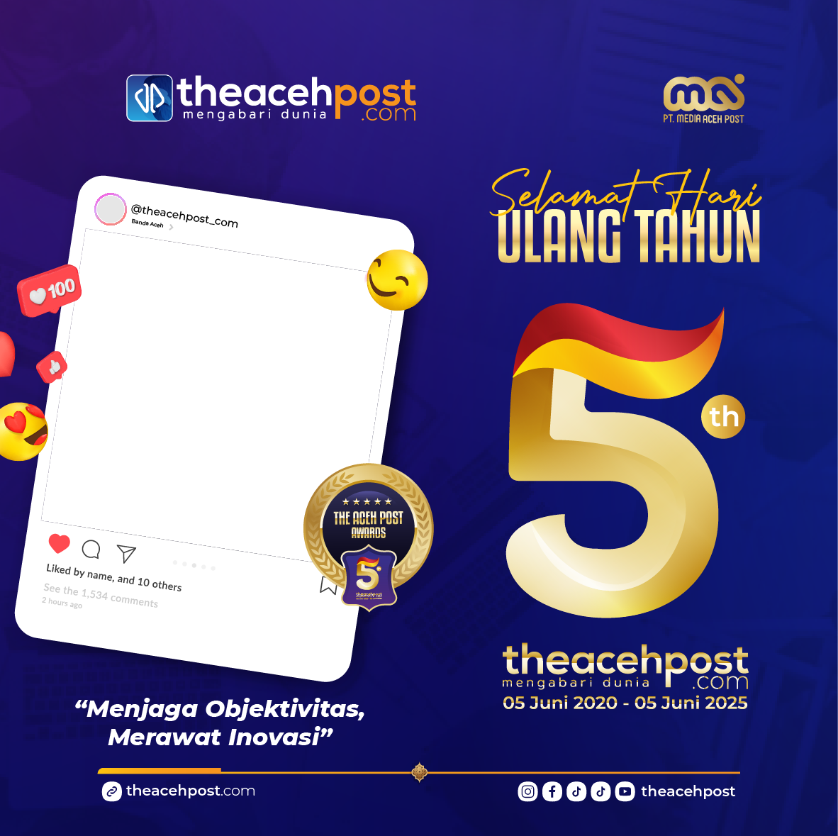Selamat Hut ke-5 Theacehpost.com