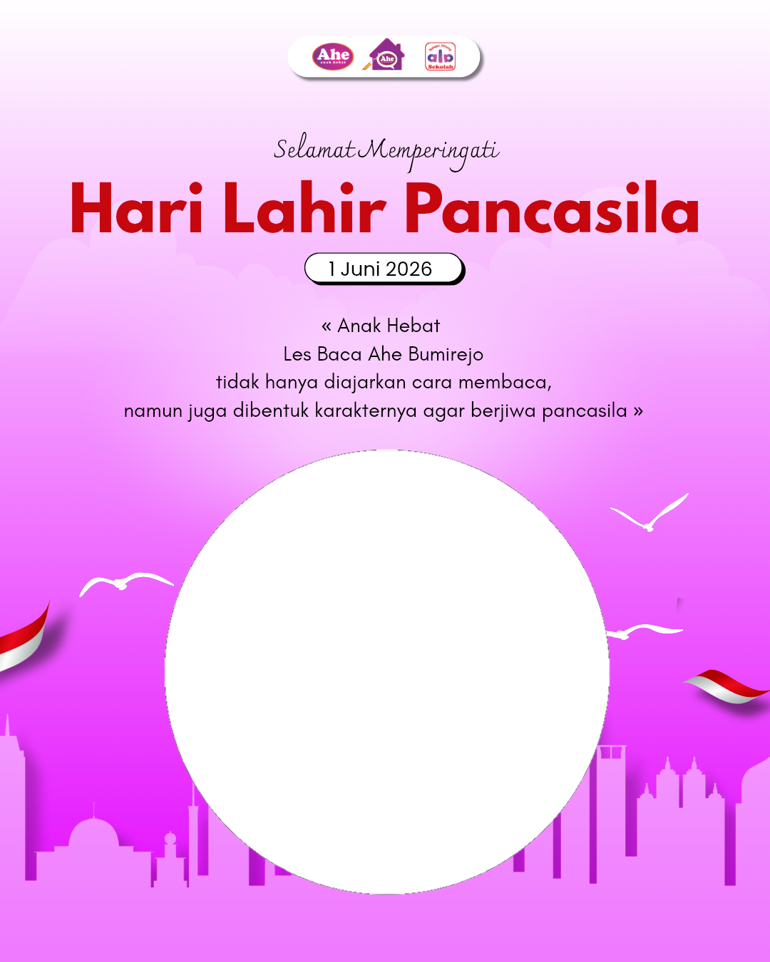Twibbon Hari Lahir Pancasila Ahe BumirejoTwibbon Tanpa Watermark