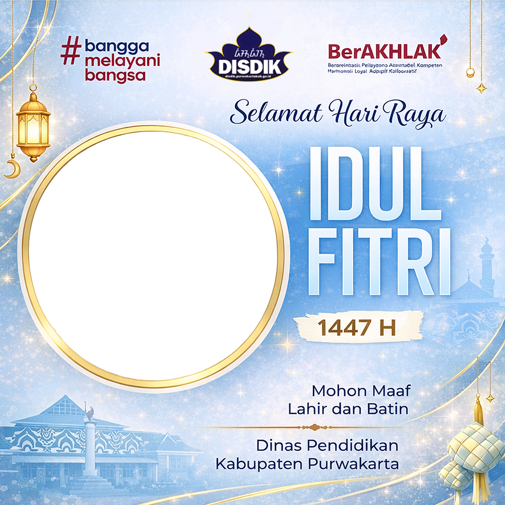 Selamat IdulFitri 1447HTwibbon Tanpa Watermark
