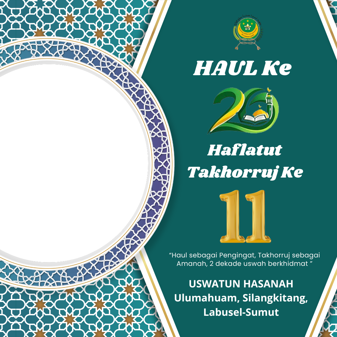 HAUL Ke 20 & Haflatut Takhorruj Ke 11Twibbon Tanpa Watermark