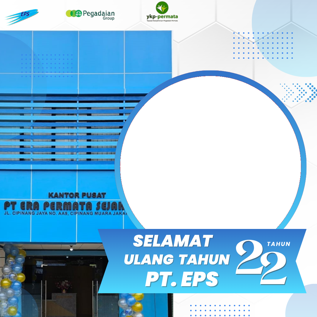 HUT EPS ke-22Twibbon Tanpa Watermark