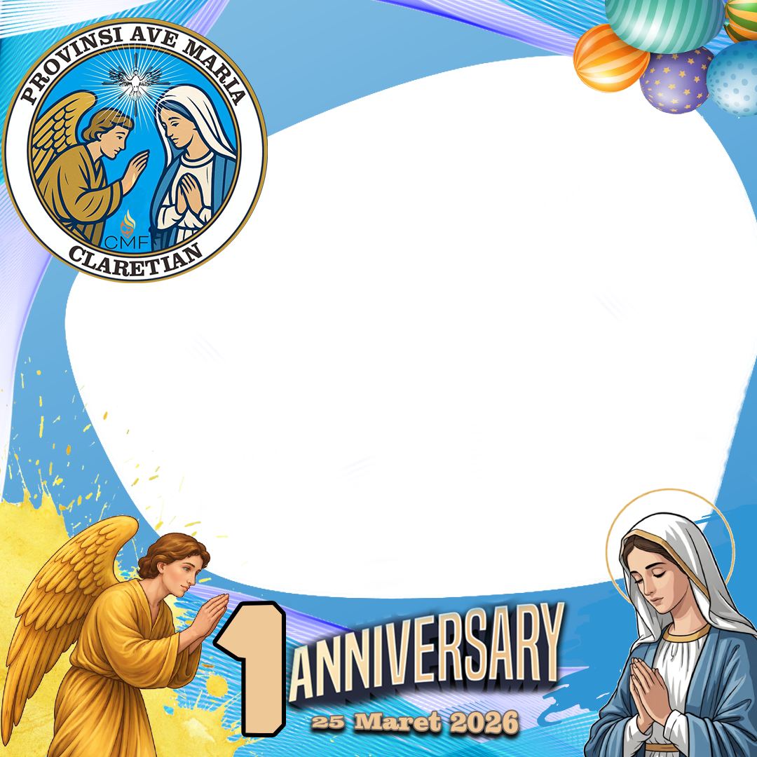1 Tahun Provinsi Ave Maria ClaretianTwibbon Tanpa Watermark