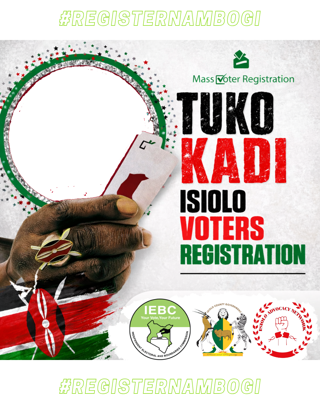 ISIOLO NIKO KADI CAMPAIGNTwibbon Tanpa Watermark