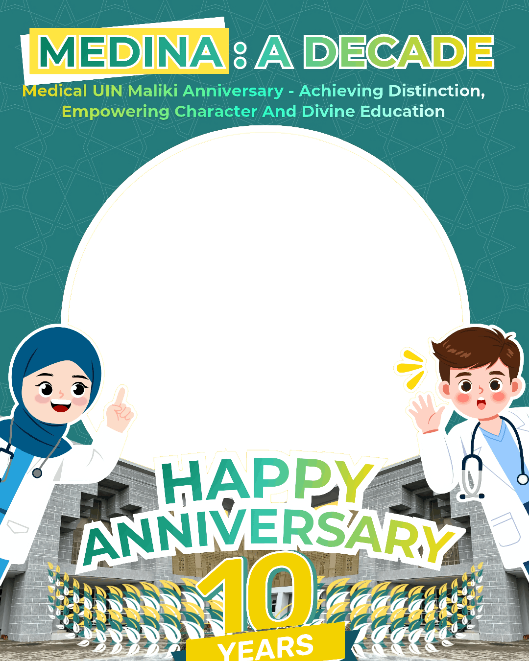 Twibbon 1 dekade Anniversary KedokteranTwibbon Tanpa Watermark