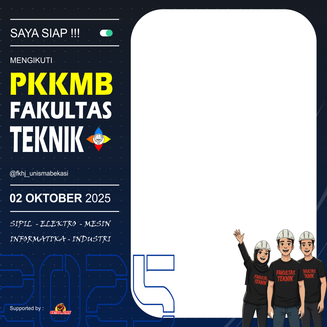 PKKMB Fakultas Teknik 2025Twibbon Tanpa Watermark