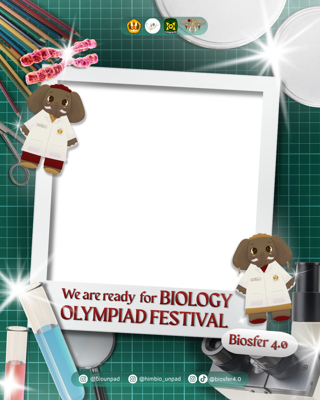 Biology Olympiad Festival 2026Twibbon Tanpa Watermark