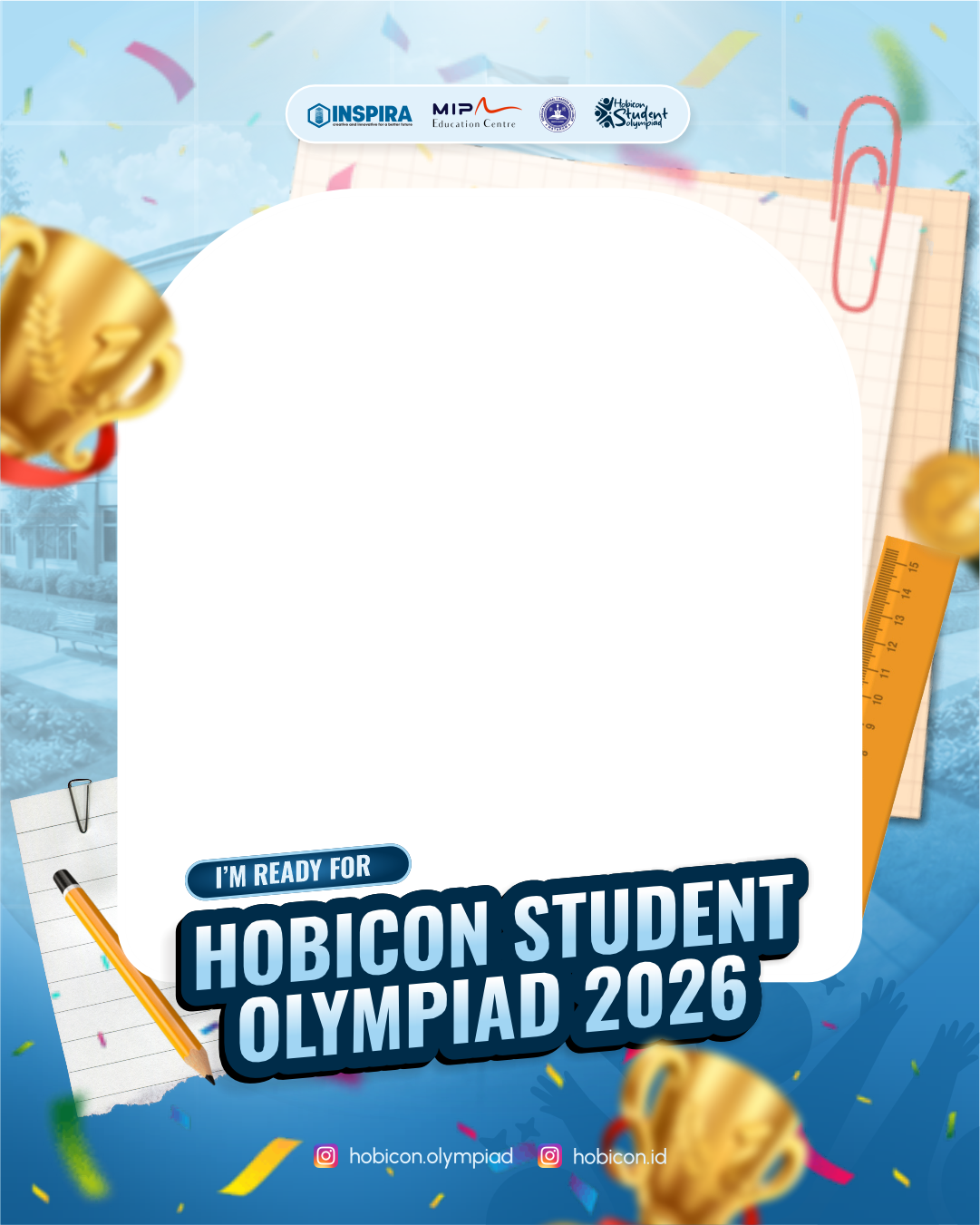 Hobicon Student Olyimpiad 2026Twibbon Tanpa Watermark