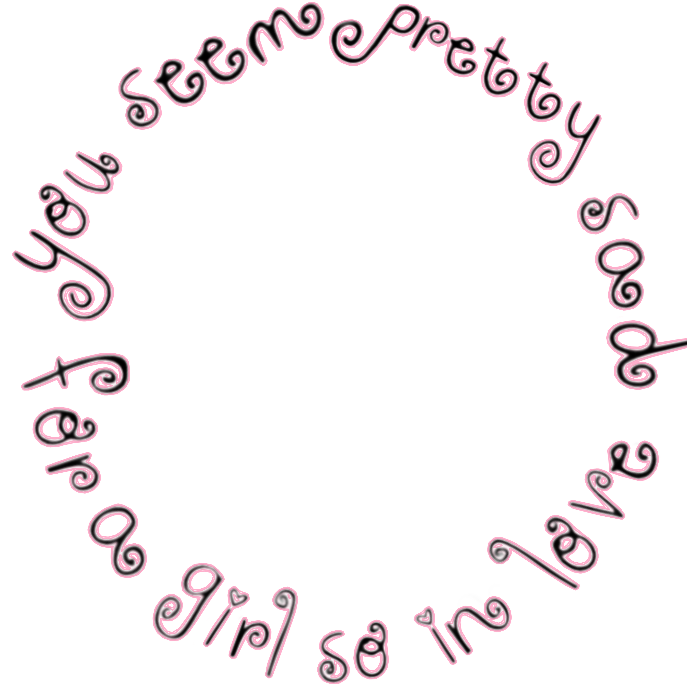 girl so in love pinkTwibbon Tanpa Watermark