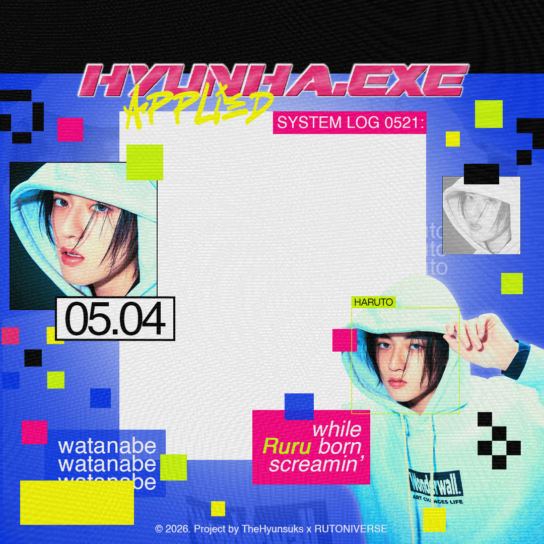 Haruto.exe Applied! Ruru born screamin'Twibbon Tanpa Watermark