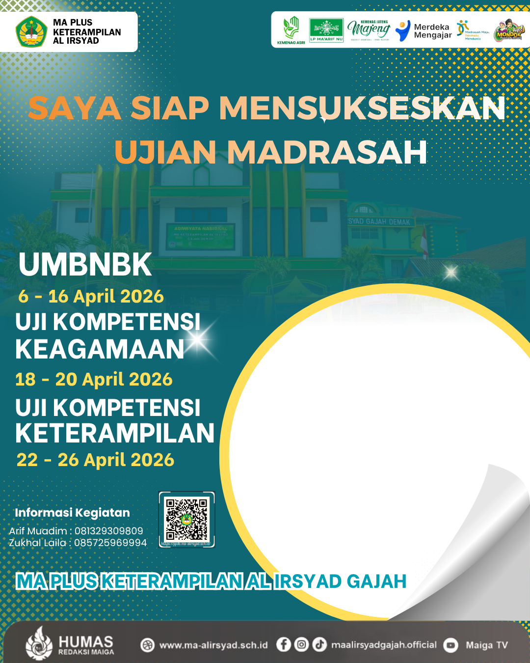 siapmensukseskanujianmadrasahTwibbon Tanpa Watermark