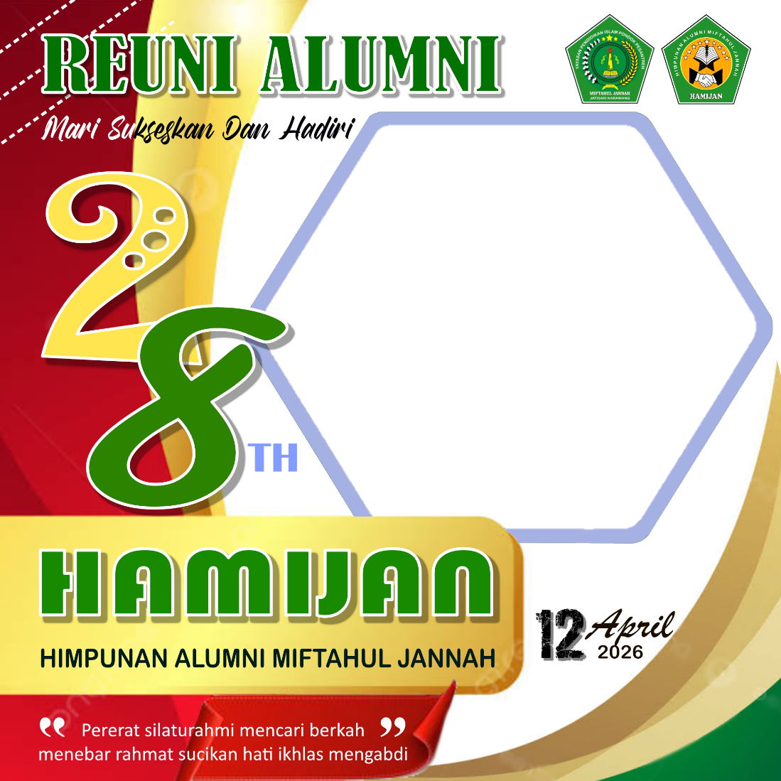 REUNI HAMIJAN 28Twibbon Tanpa Watermark