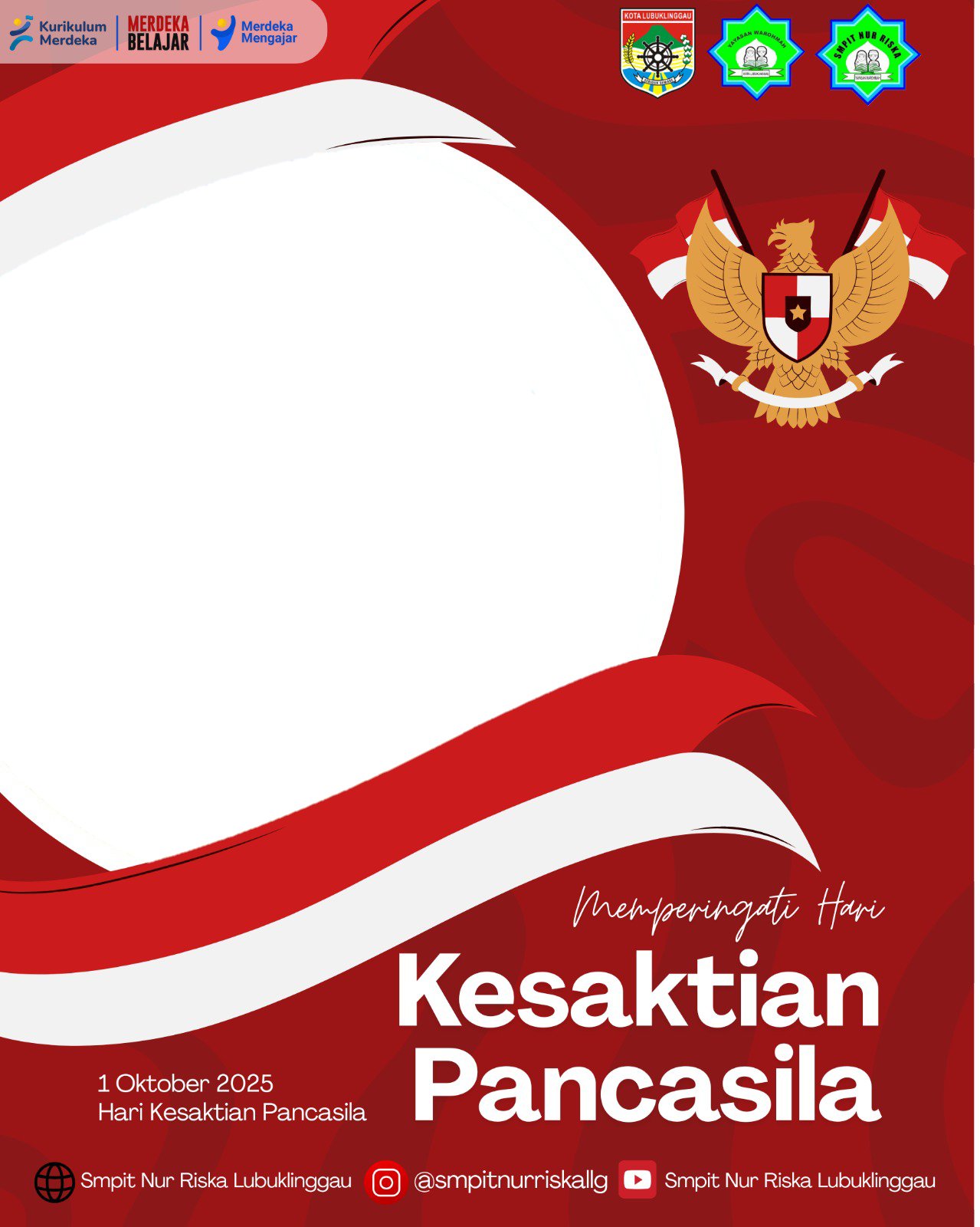 Hari kesaktian pancasilaTwibbon Tanpa Watermark