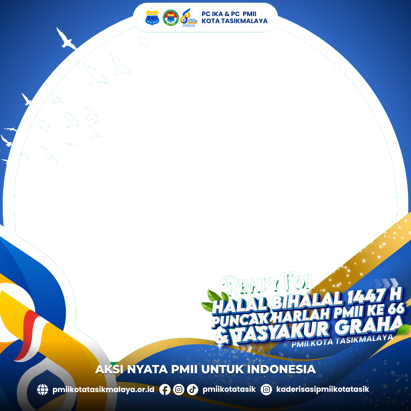 HARLAH PMII KE 66. PC PMII KOTA TASIKMALAYATwibbon Tanpa Watermark