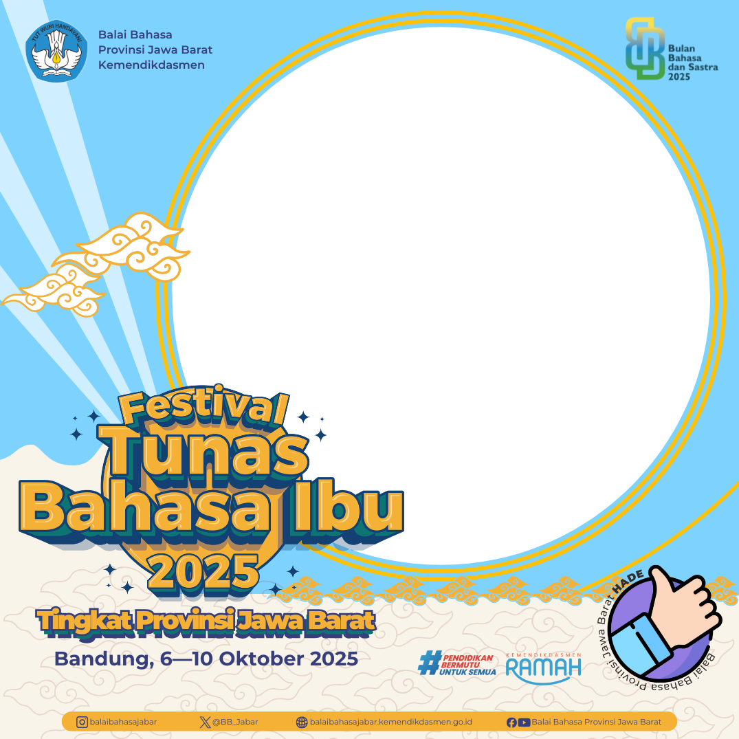 FTBI Jawa Barat 2025Twibbon Tanpa Watermark
