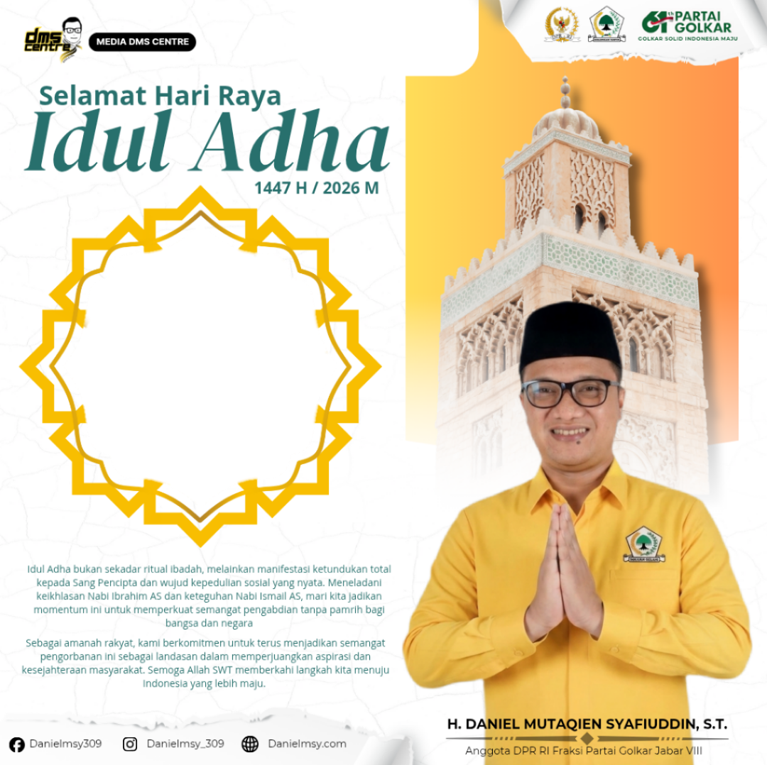 Ucapan Idul Adha 1447 H /2026Twibbon Tanpa Watermark