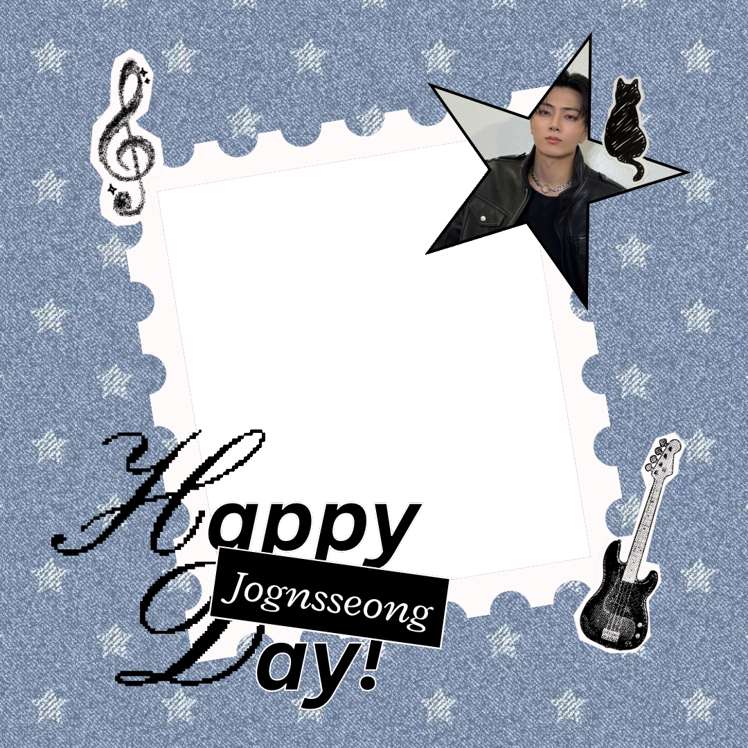 Rockstar Black Cat Jognsseong Day!Twibbon Tanpa Watermark
