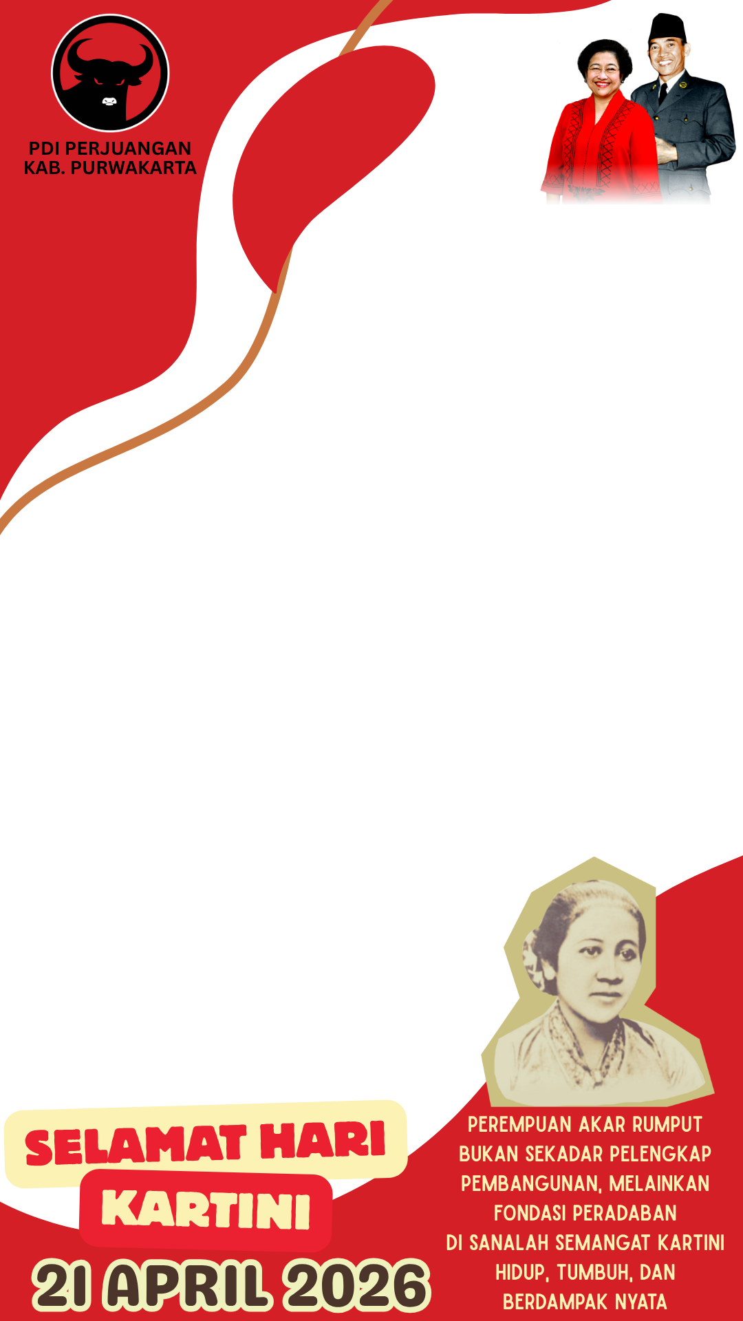 HARI KARTINI 2026 PDI P PURWAKARTATwibbon Tanpa Watermark