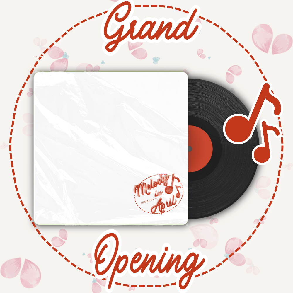 GRAND OPENING MELODY IN APRILTwibbon Tanpa Watermark