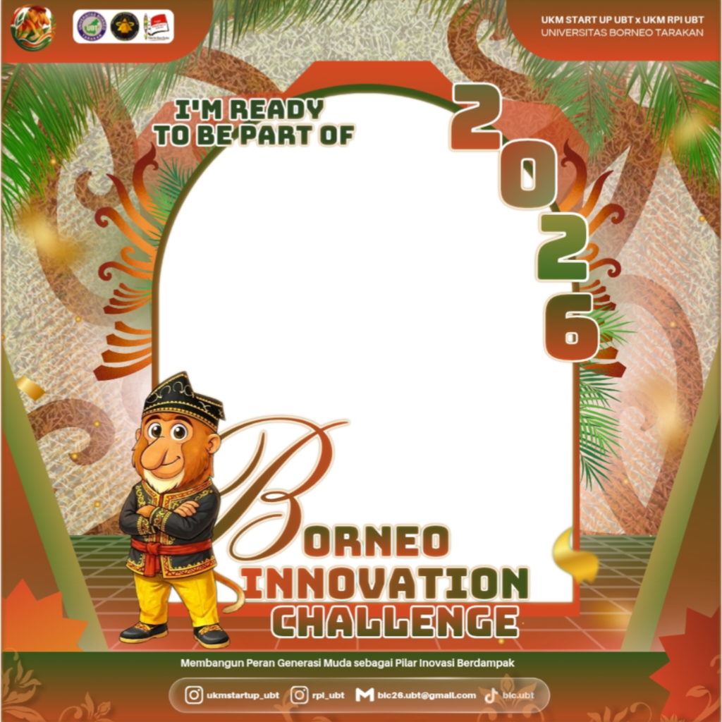 Borneo Innovation Challenge 2026Twibbon Tanpa Watermark