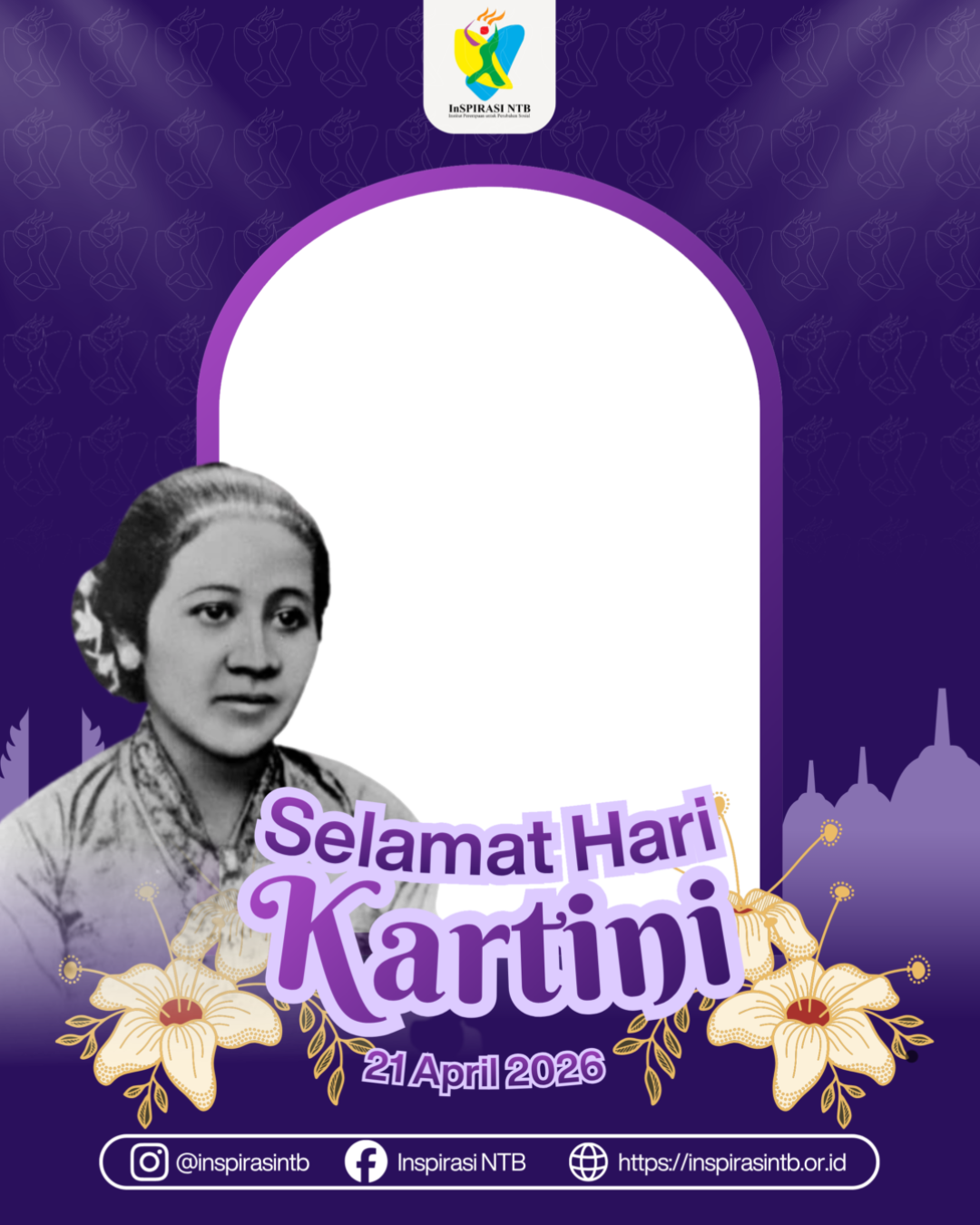 Selamat Hari Kartini 2026Twibbon Tanpa Watermark
