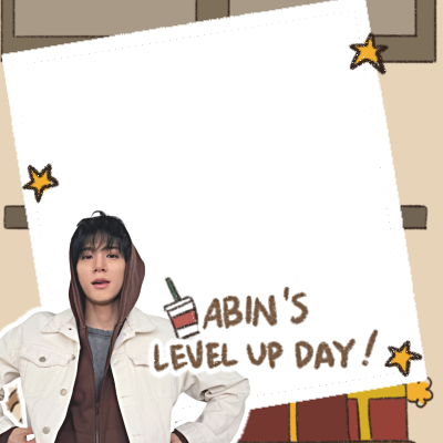 Abin's level up day!Twibbon Tanpa Watermark
