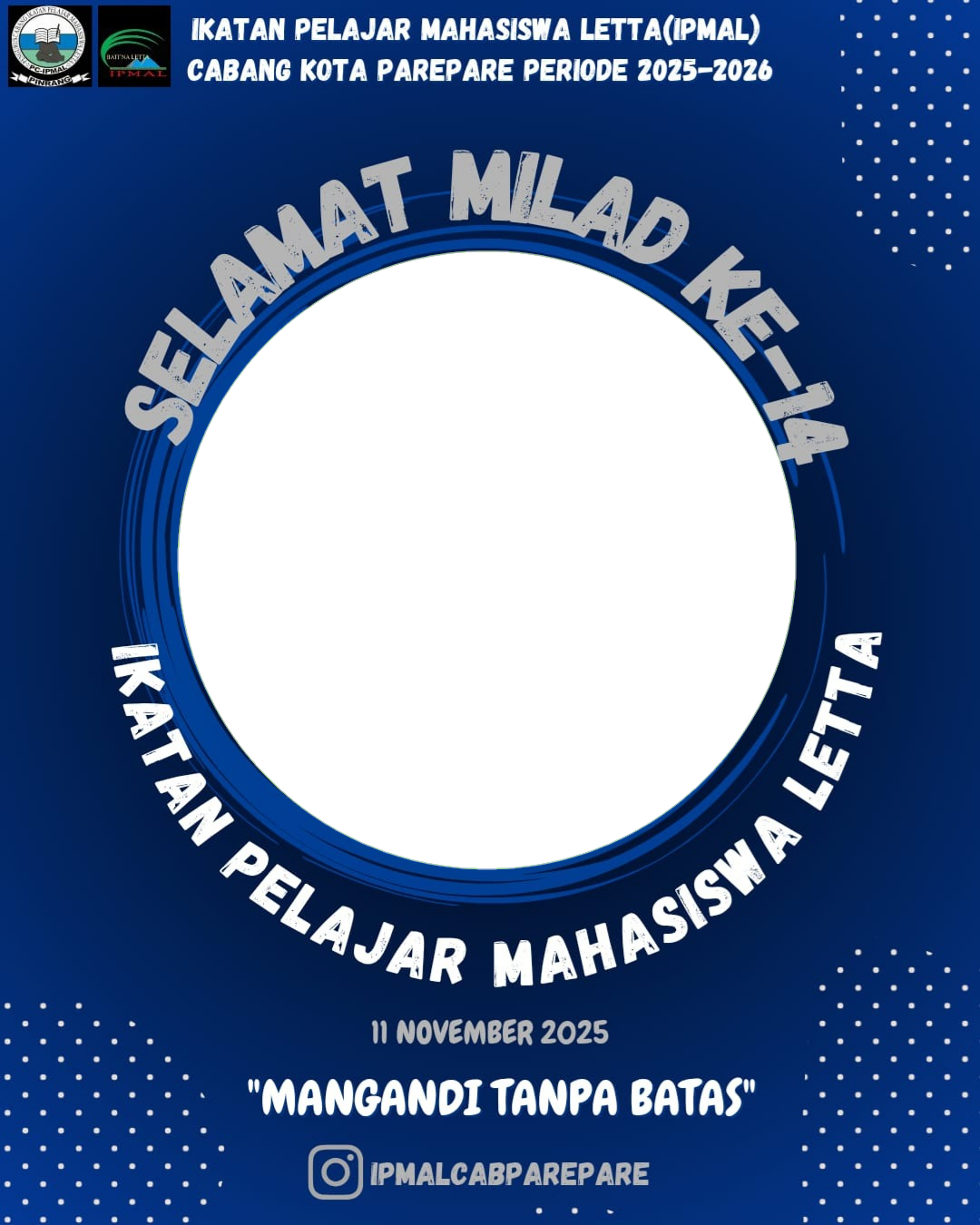 MILAD IPMAL KE-14Twibbon Tanpa Watermark