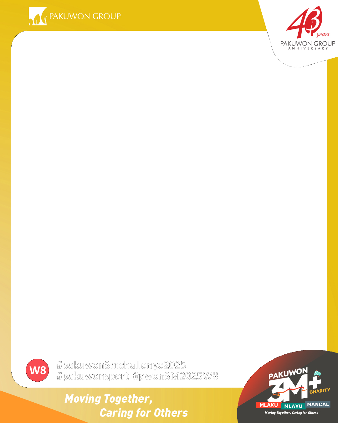 Twibbon Pakuwon Sport Week 8Twibbon Tanpa Watermark