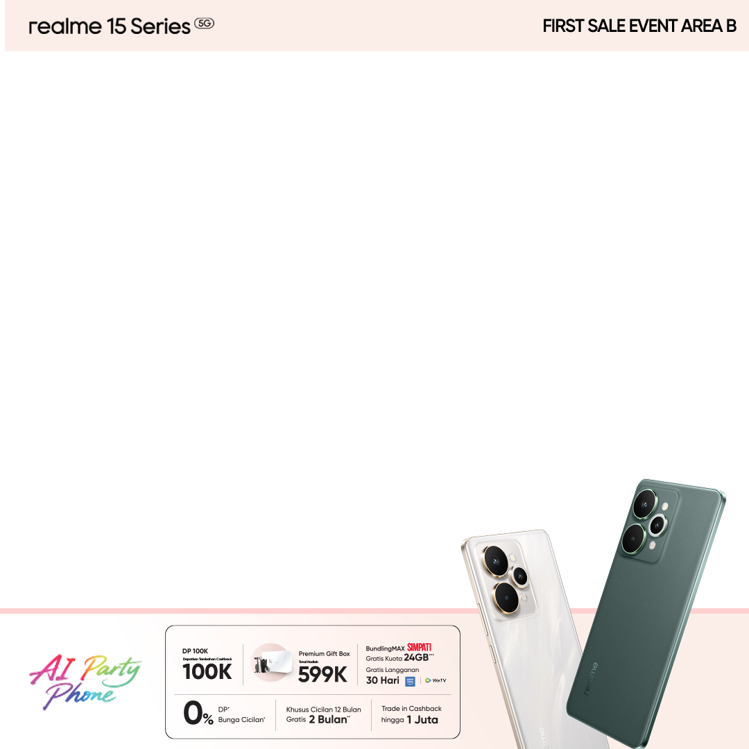 event first sale realme 15Twibbon Tanpa Watermark