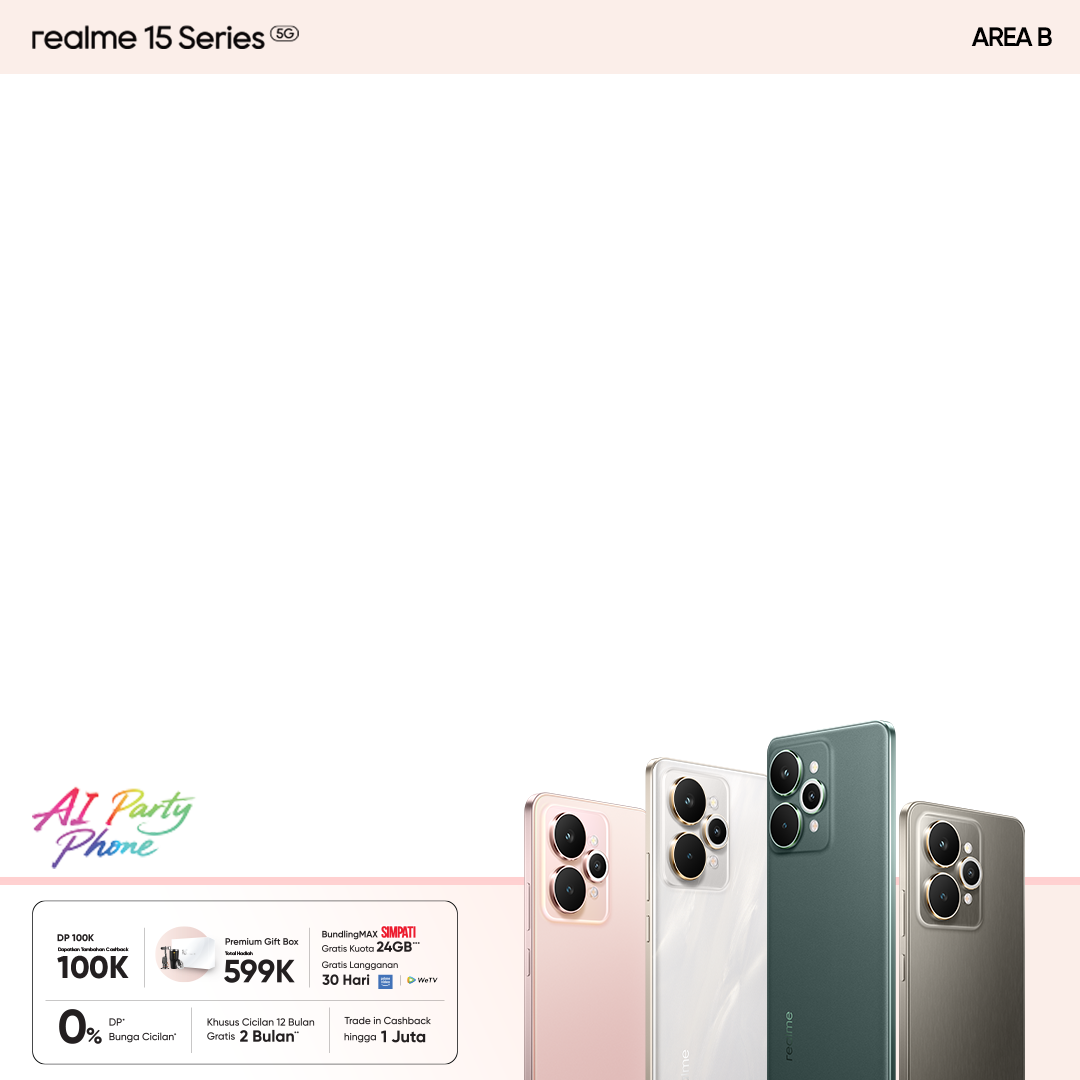 realme 15 first saleTwibbon Tanpa Watermark