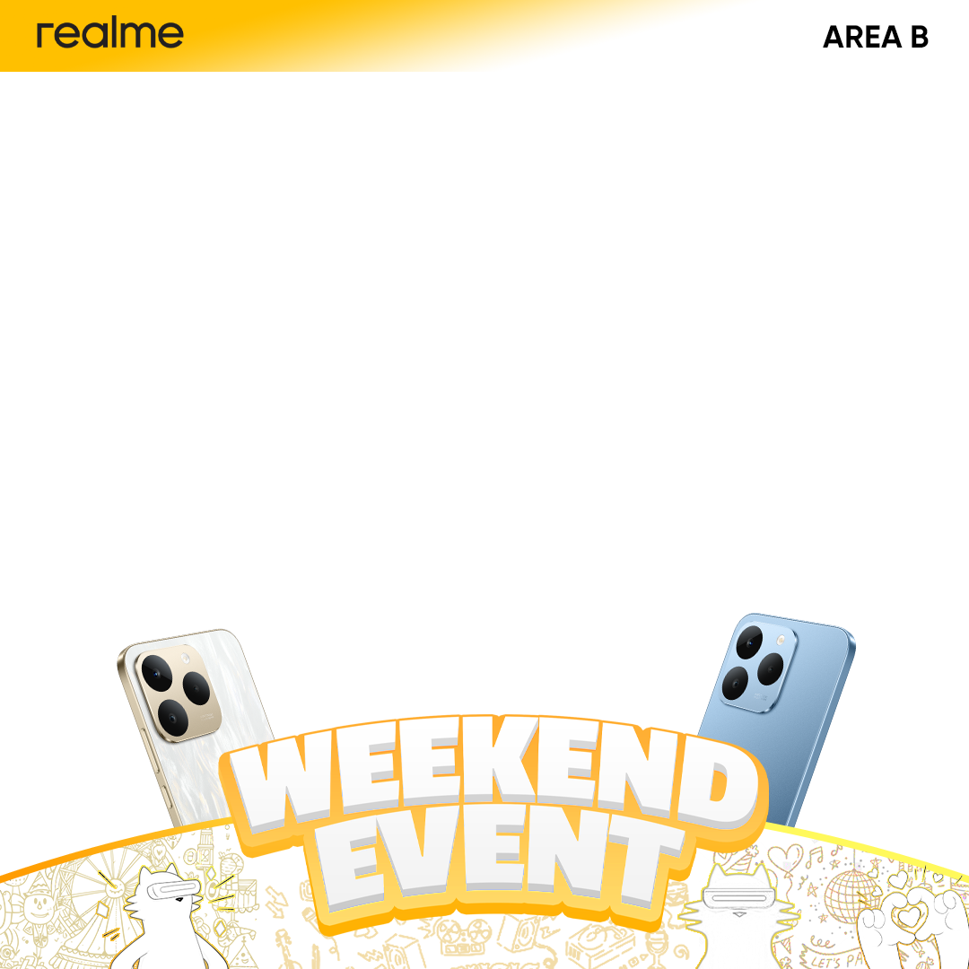 event weekend realmeTwibbon Tanpa Watermark