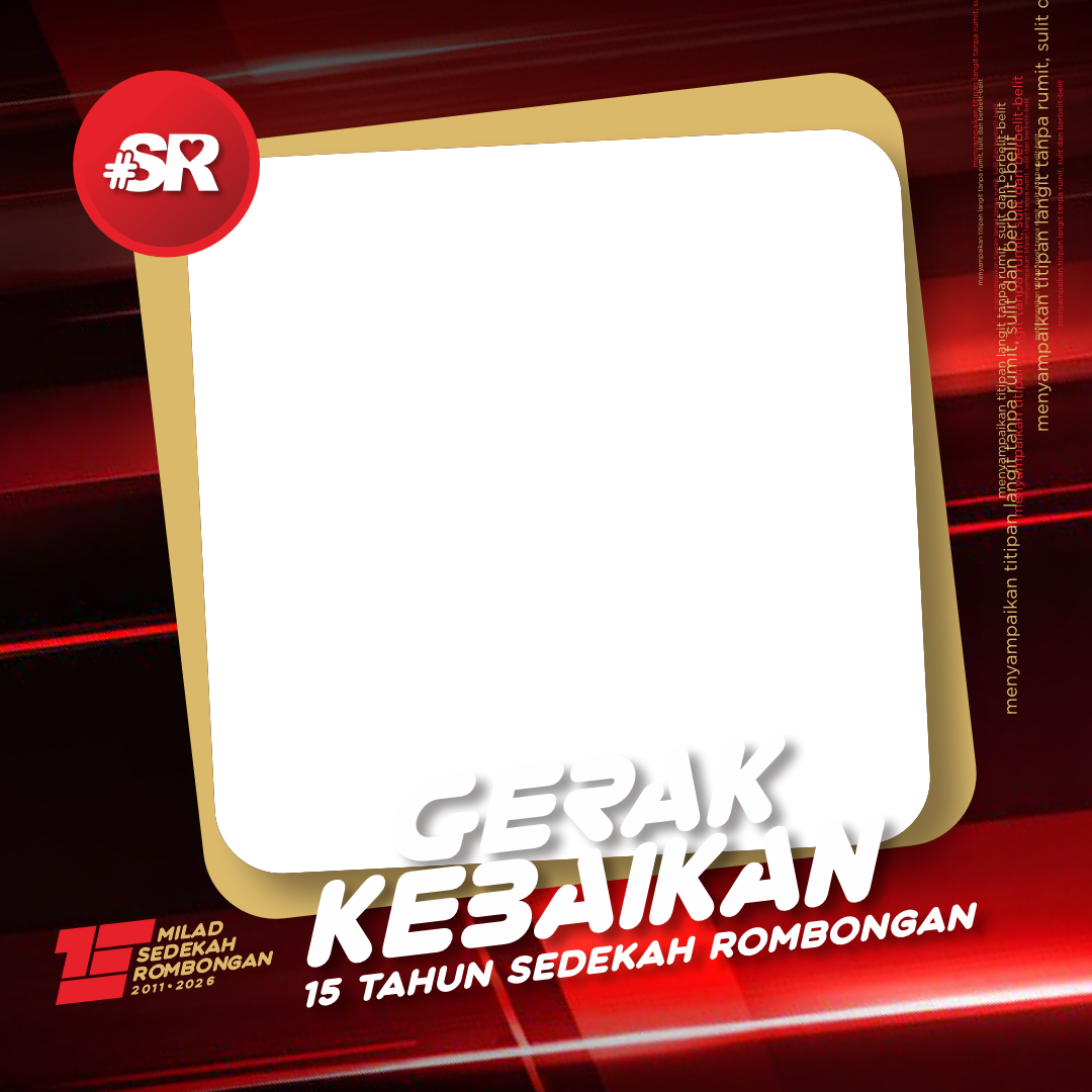 15 TAHUN SEDEKAH ROMBONGANTwibbon Tanpa Watermark