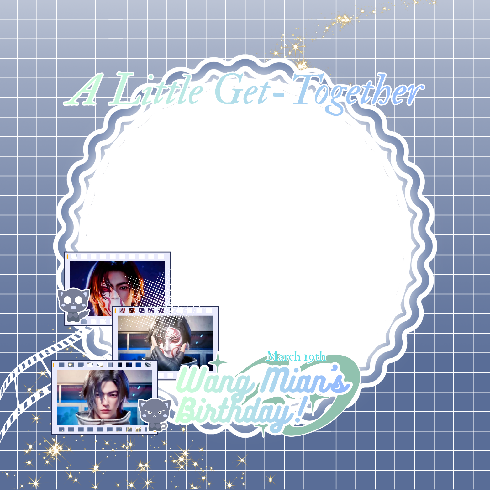 Wang Mian's BirthdayTwibbon Tanpa Watermark