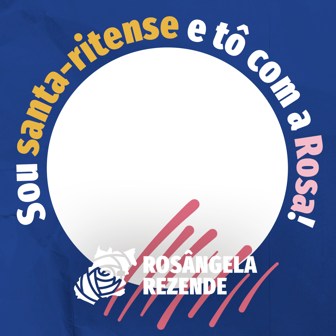 Tô com a Rosa Santa RitaTwibbon Tanpa Watermark