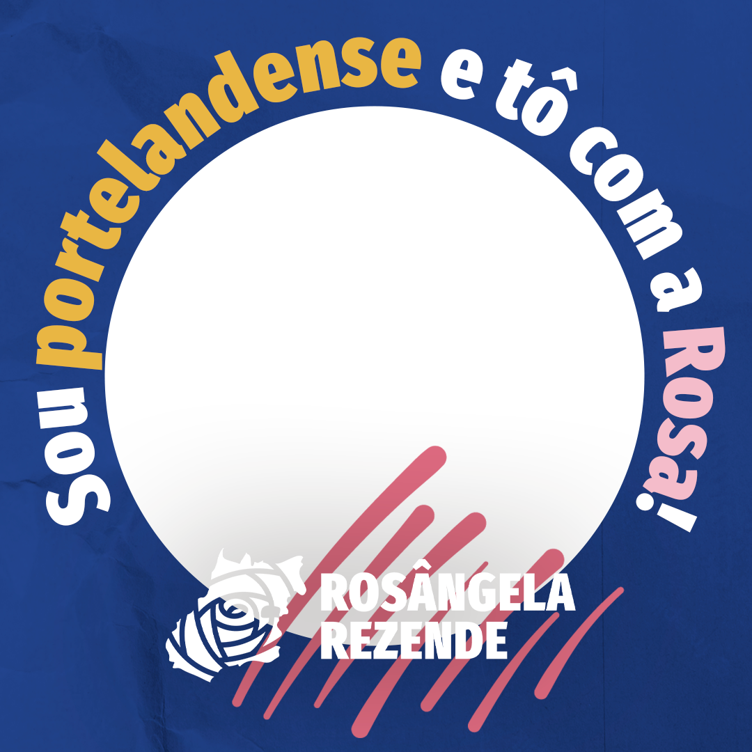 Tô com a Rosa PortelândiaTwibbon Tanpa Watermark