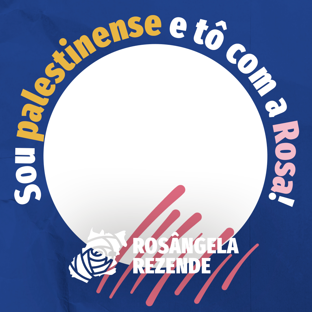 Tô com a Rosa PalestinaTwibbon Tanpa Watermark