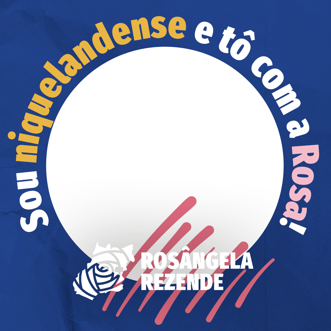 Tô com a Rosa NiquelândiaTwibbon Tanpa Watermark