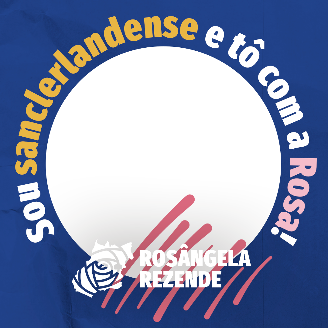 Tô com a Rosa SanclerlândiaTwibbon Tanpa Watermark