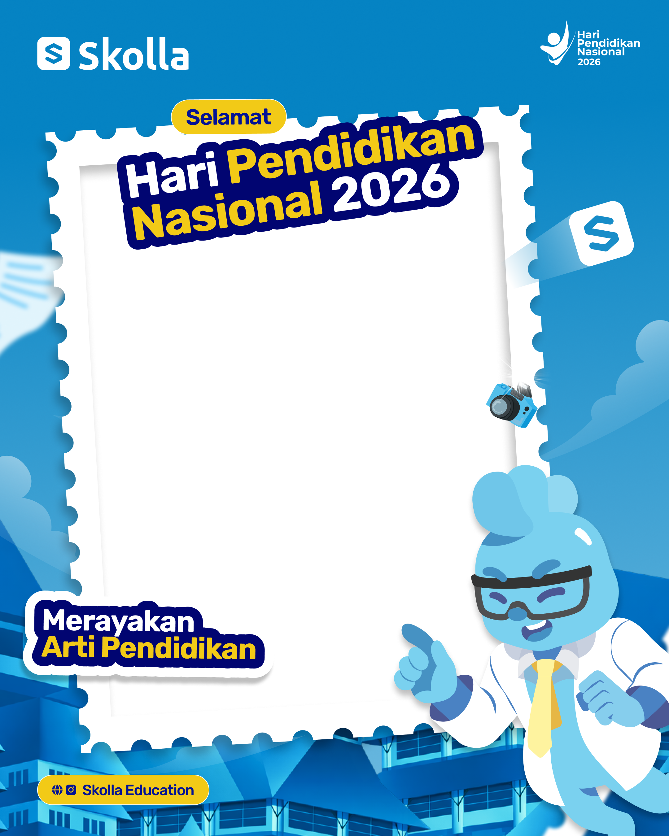 Rayakan Hardiknas bersama SkollaTwibbon Tanpa Watermark