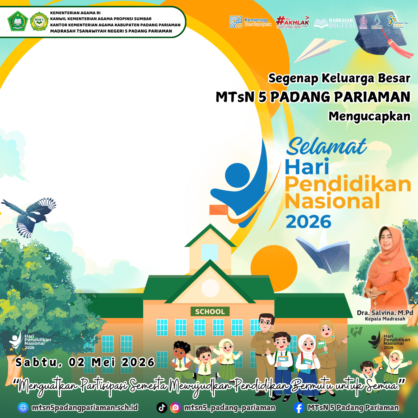 Tsanalipapa Hardiknas 2026Twibbon Tanpa Watermark