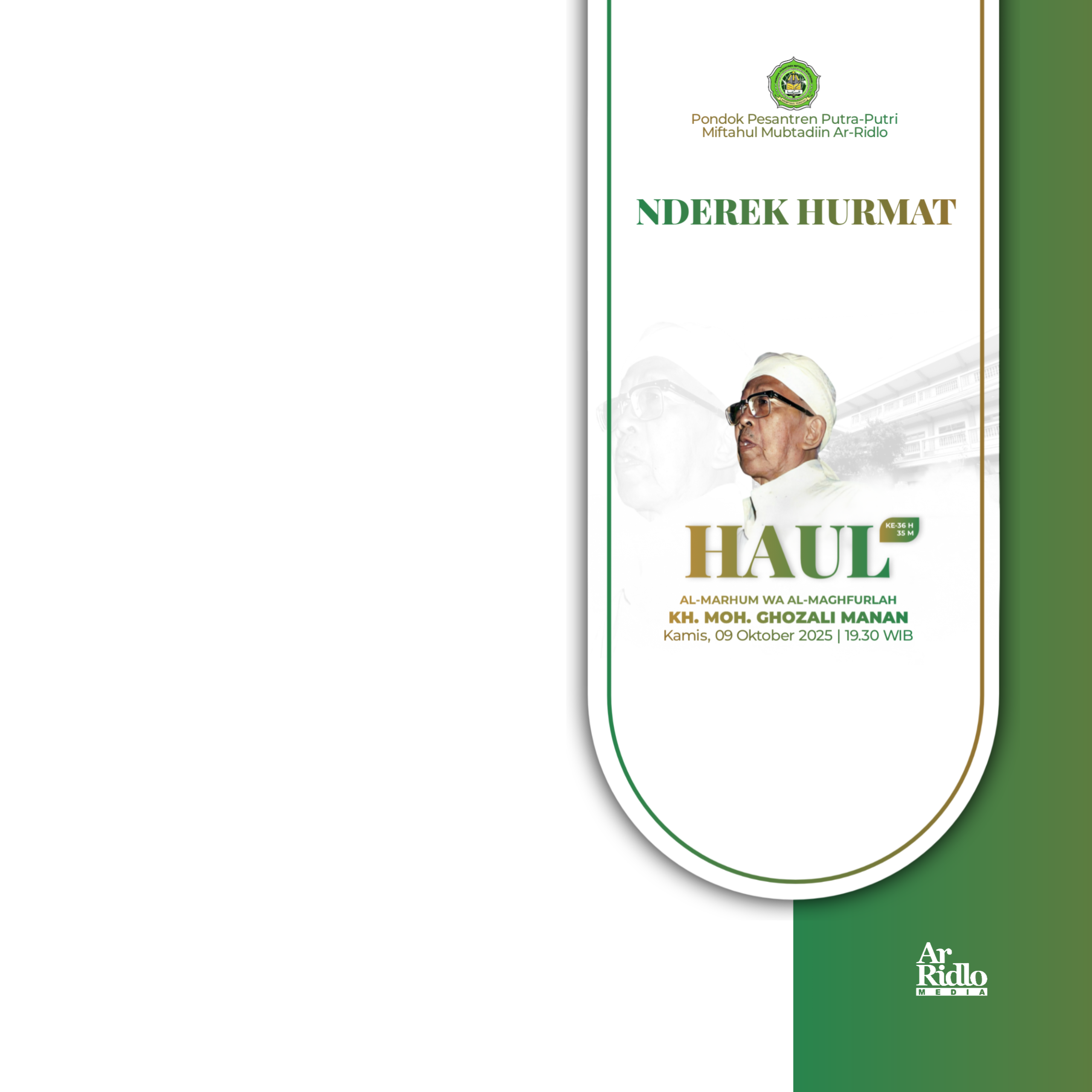 Haul KH. Moh. Ghozali Manan 2025Twibbon Tanpa Watermark
