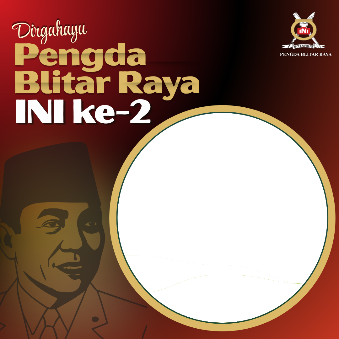 Dirgahayu Pengda Blitar Raya INI ke-2Twibbon Tanpa Watermark