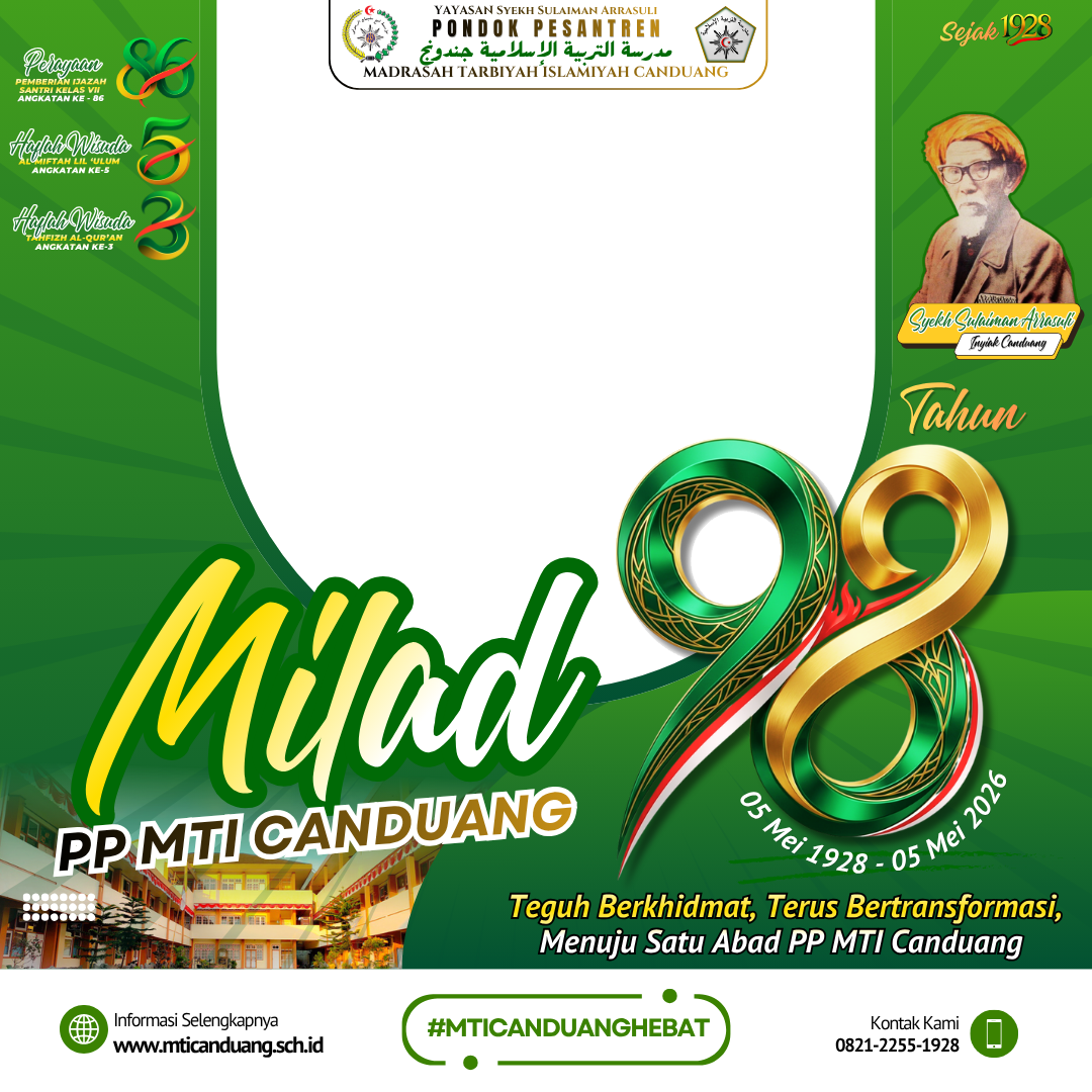 MILAD PP MTI CANDUANG KE 98Twibbon Tanpa Watermark