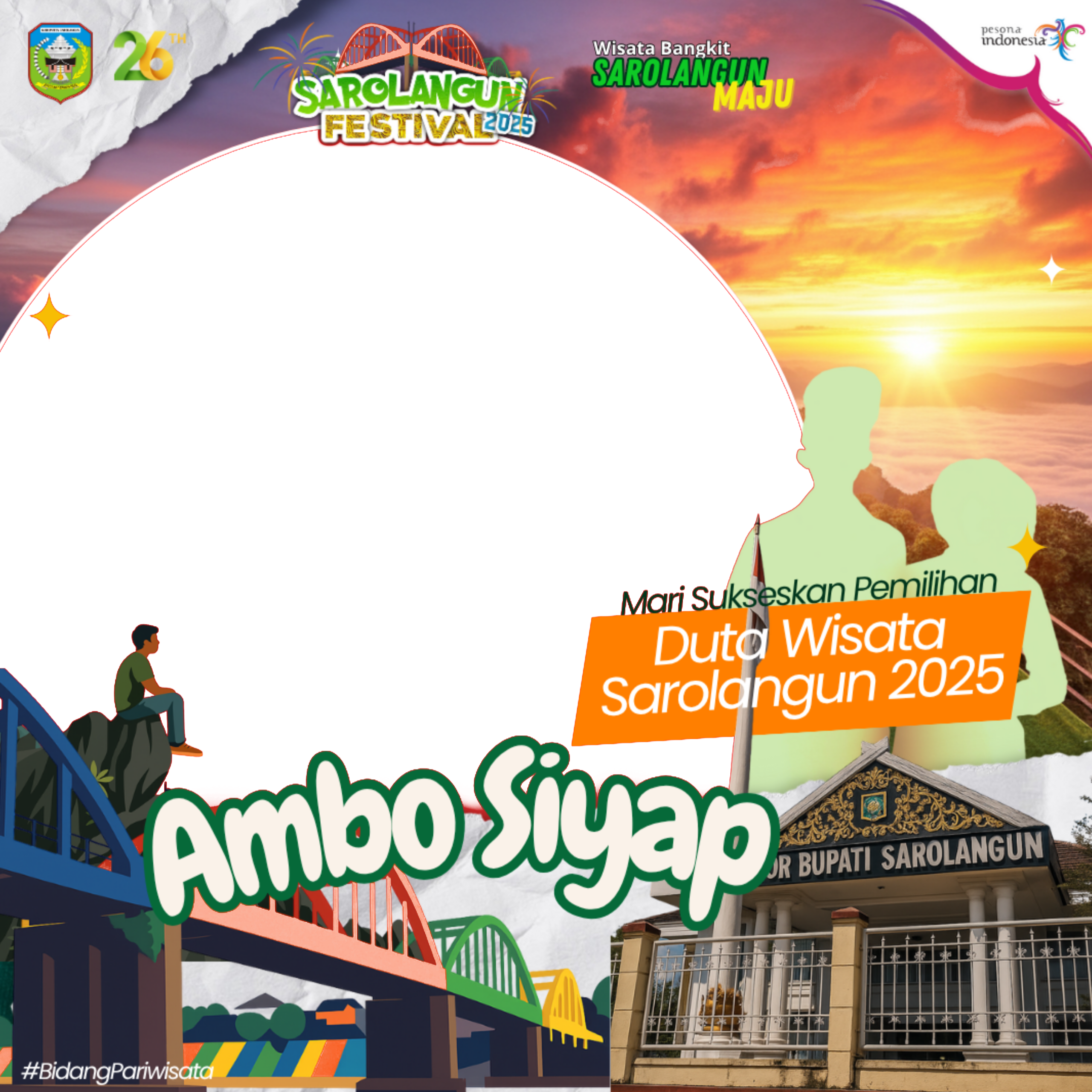 Pemilihan Duta Wisata Sarolangun 2025Twibbon Tanpa Watermark