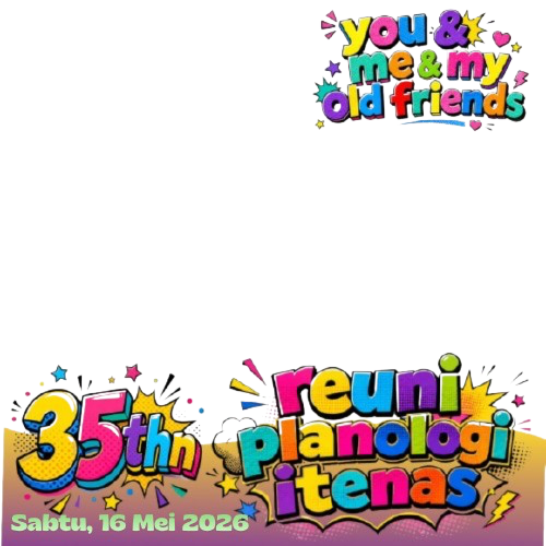 frame foto 35thn planologi itenasTwibbon Tanpa Watermark