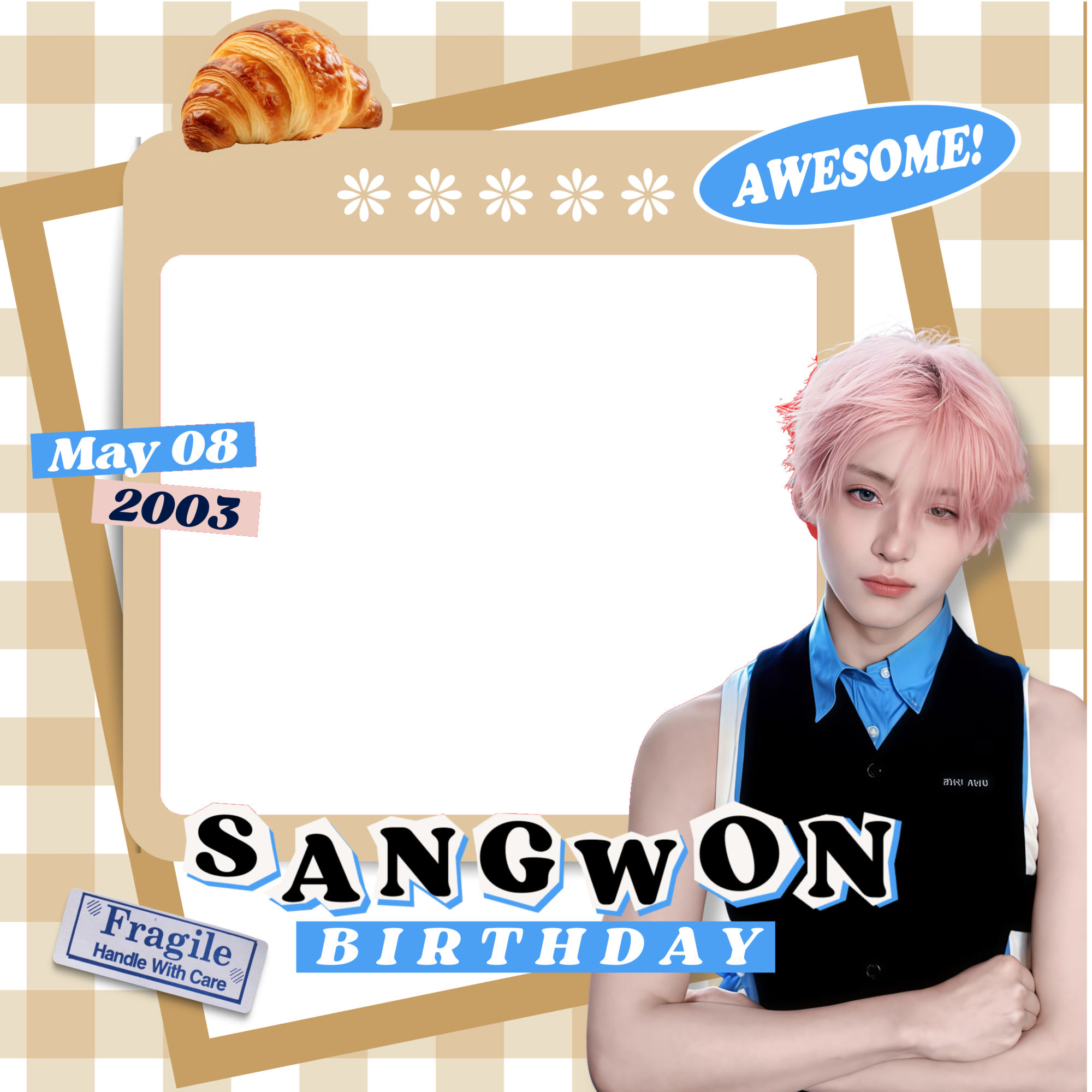Sangwon Birthday!Twibbon Tanpa Watermark