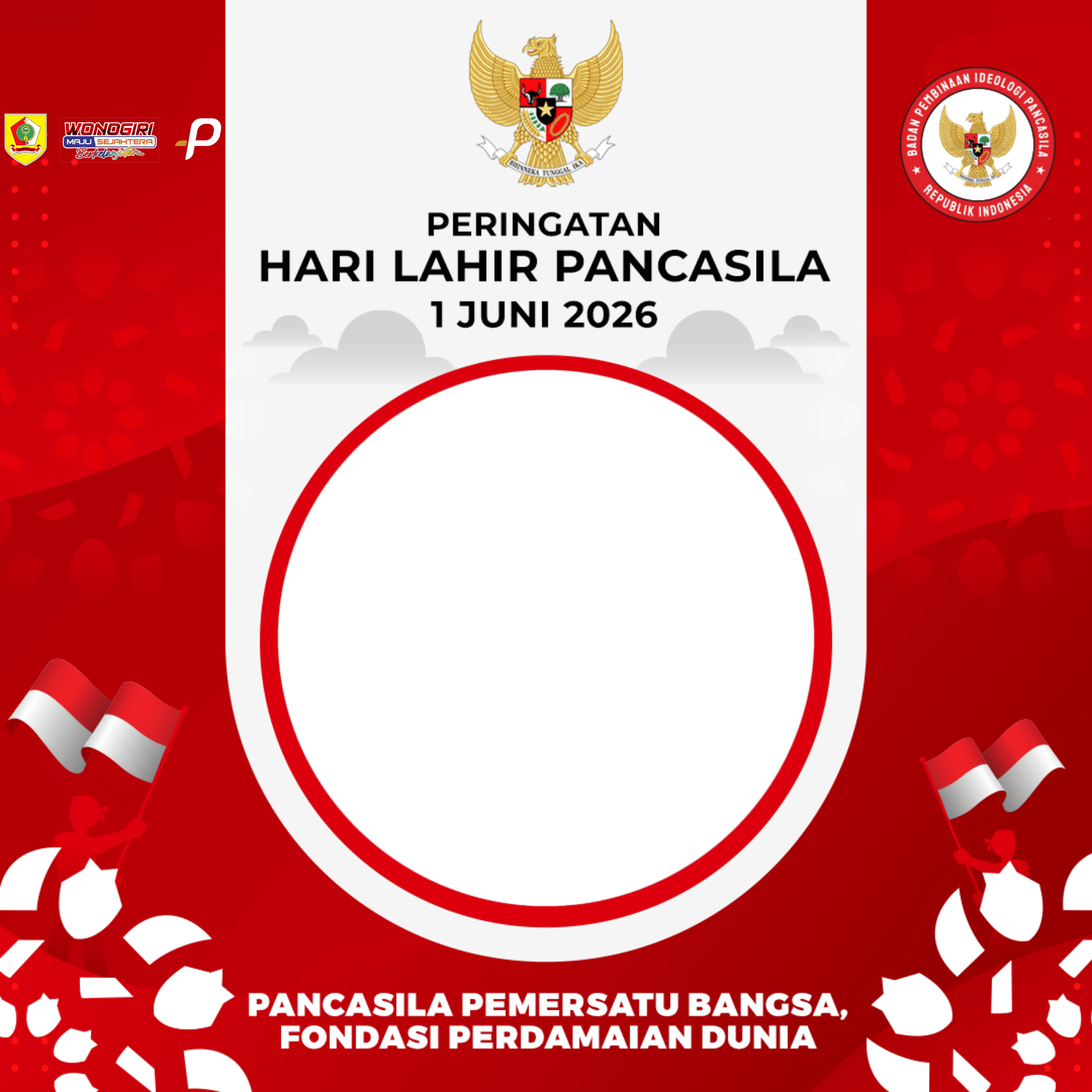 HARI LAHIR PANCASILA 2026Twibbon Tanpa Watermark