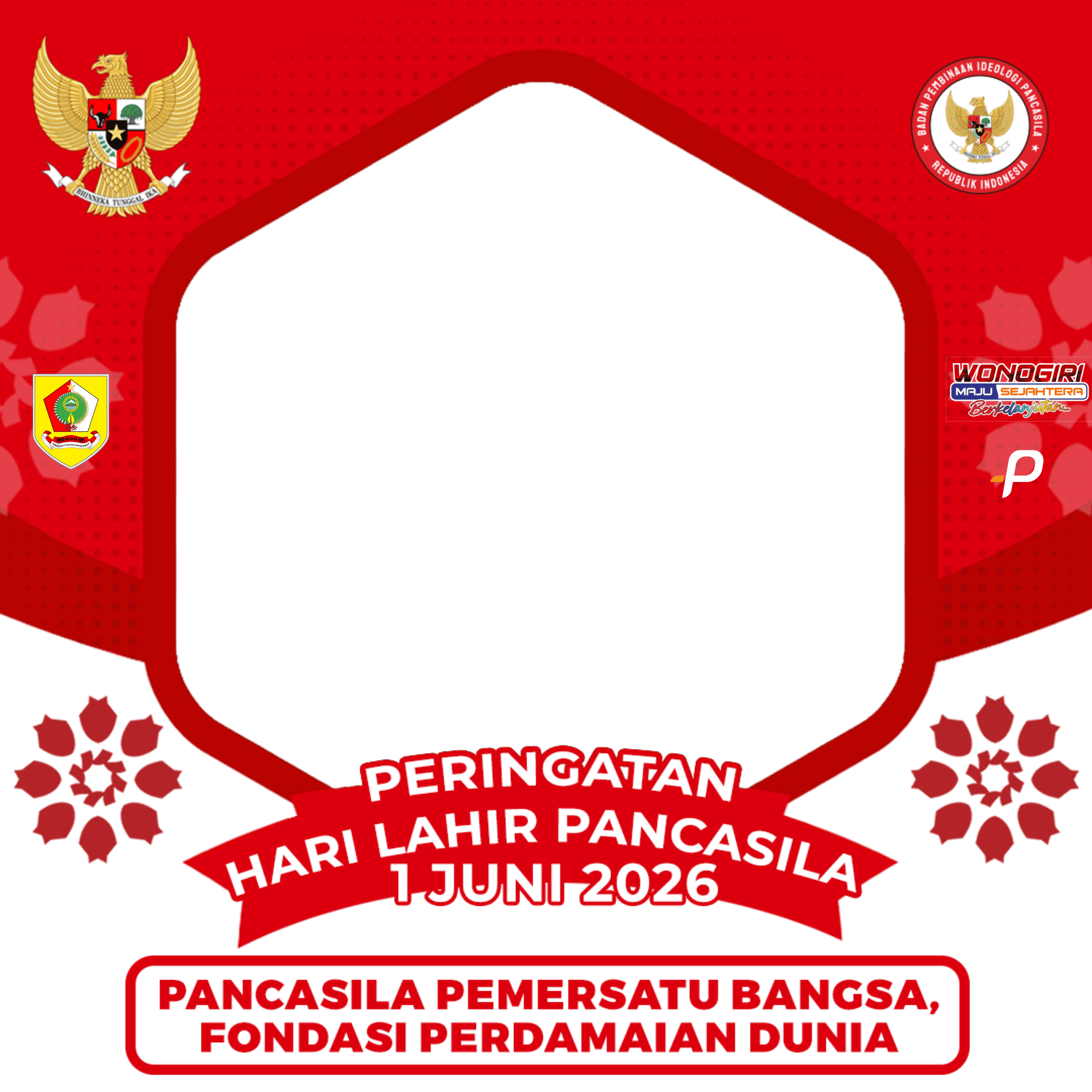 HARI LAHIR PANCASILA 2026Twibbon Tanpa Watermark