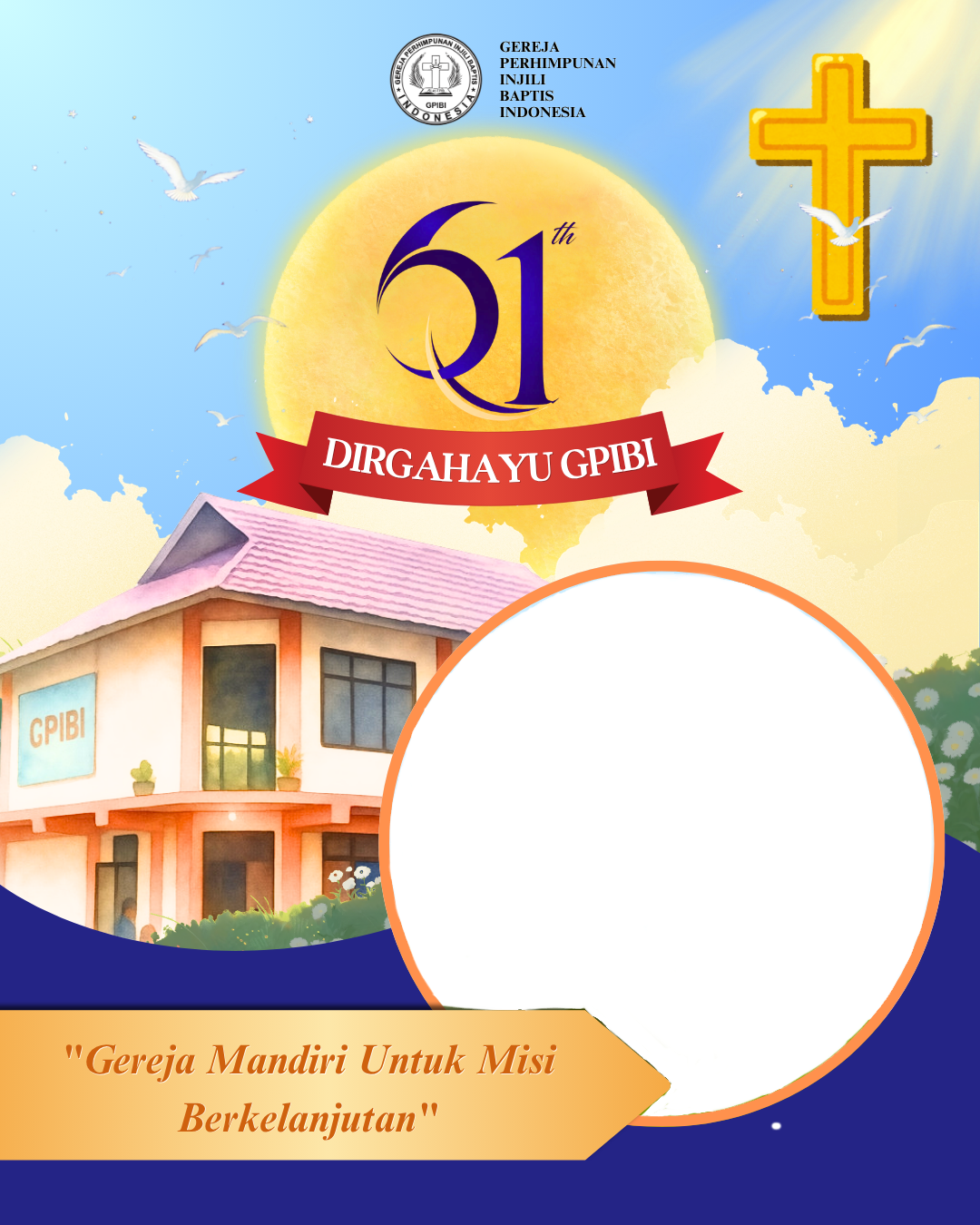 HUT GPIBI KE-61 THTwibbon Tanpa Watermark